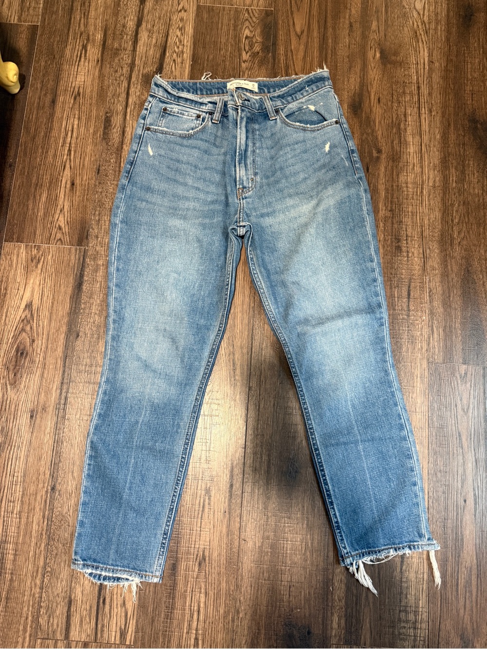 Abercrombie & Fitch Light Blue High-Rise Skinny Jeans